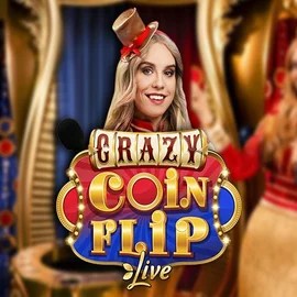 Crazy Coin Flip slot logo by Evolution at GTBets Casino
