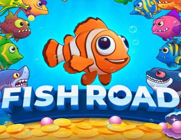 Fish Road slot logo by InOut at GTBets CasinoFish Road