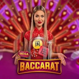 Official Live Casino logo: Mega Baccarat by Pragmatic Play at GTBets Casino